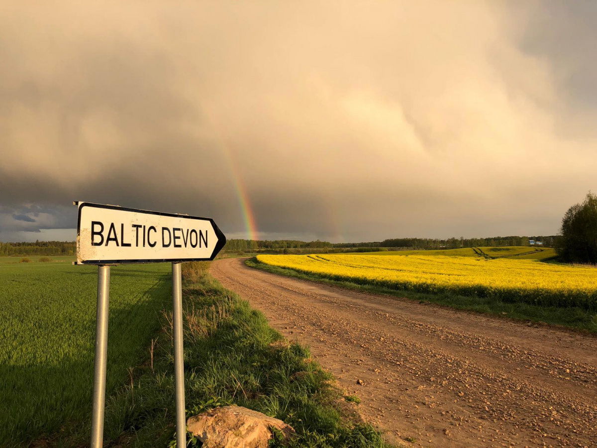 Image: Sky Baltic Devon Farm Latvia Europe